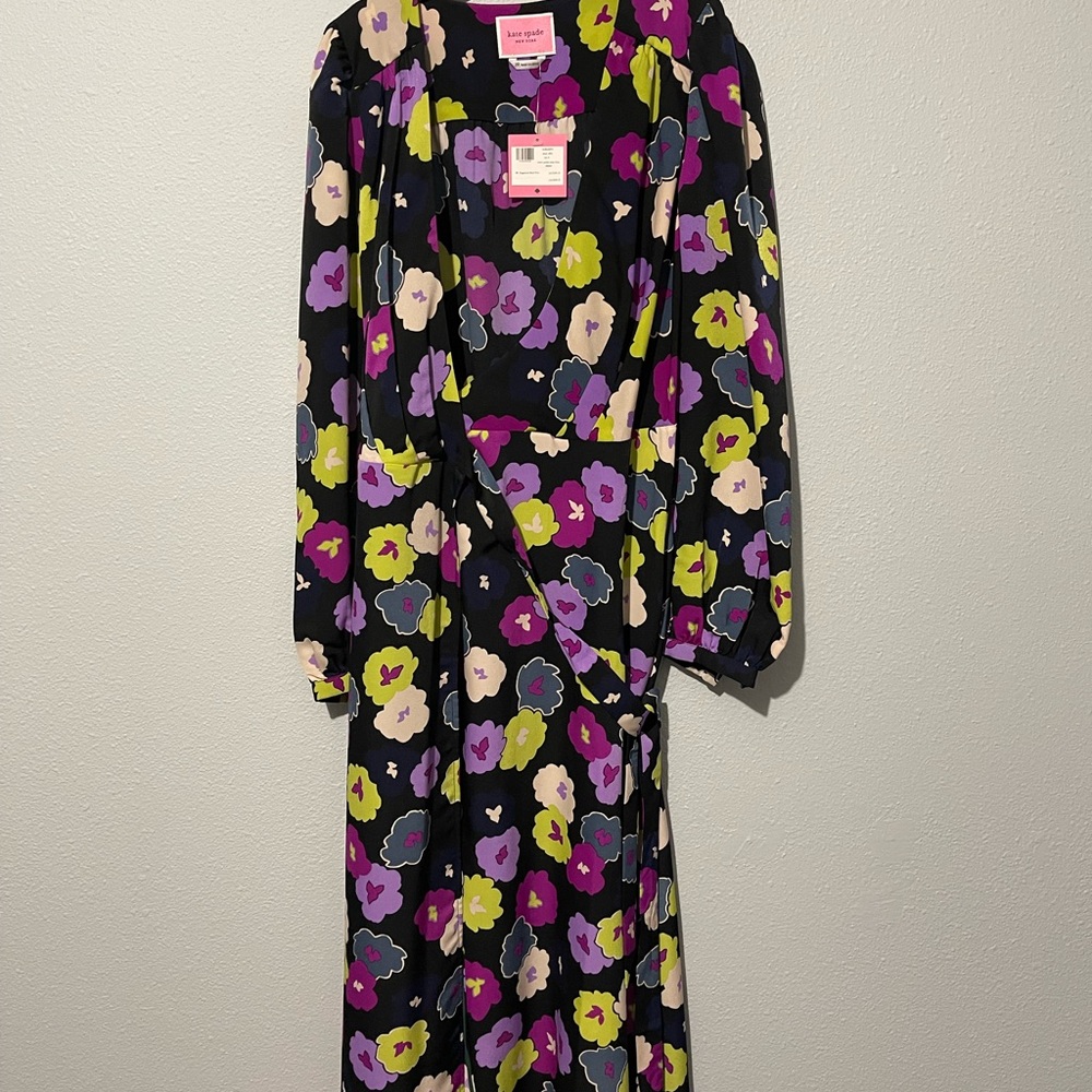 Kate spade winter garden wrap dress size 10